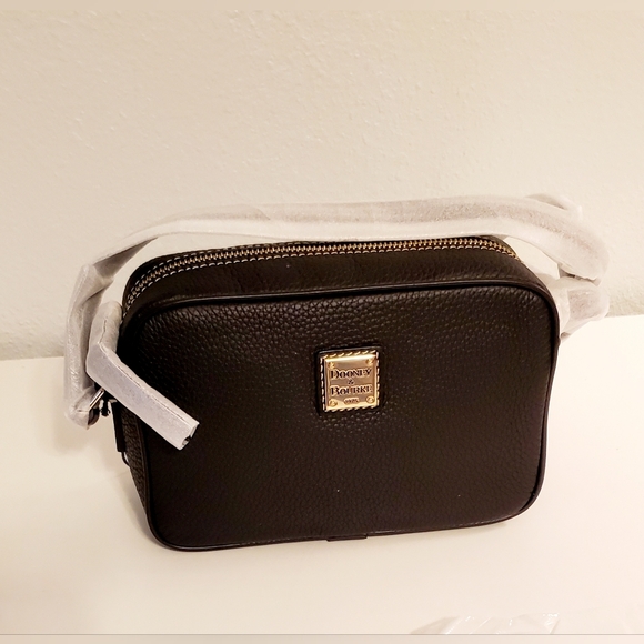 Dooney & Bourke Handbags - New Dooney & Bourke Pebbled Leather Camera Crossbody Bag Black